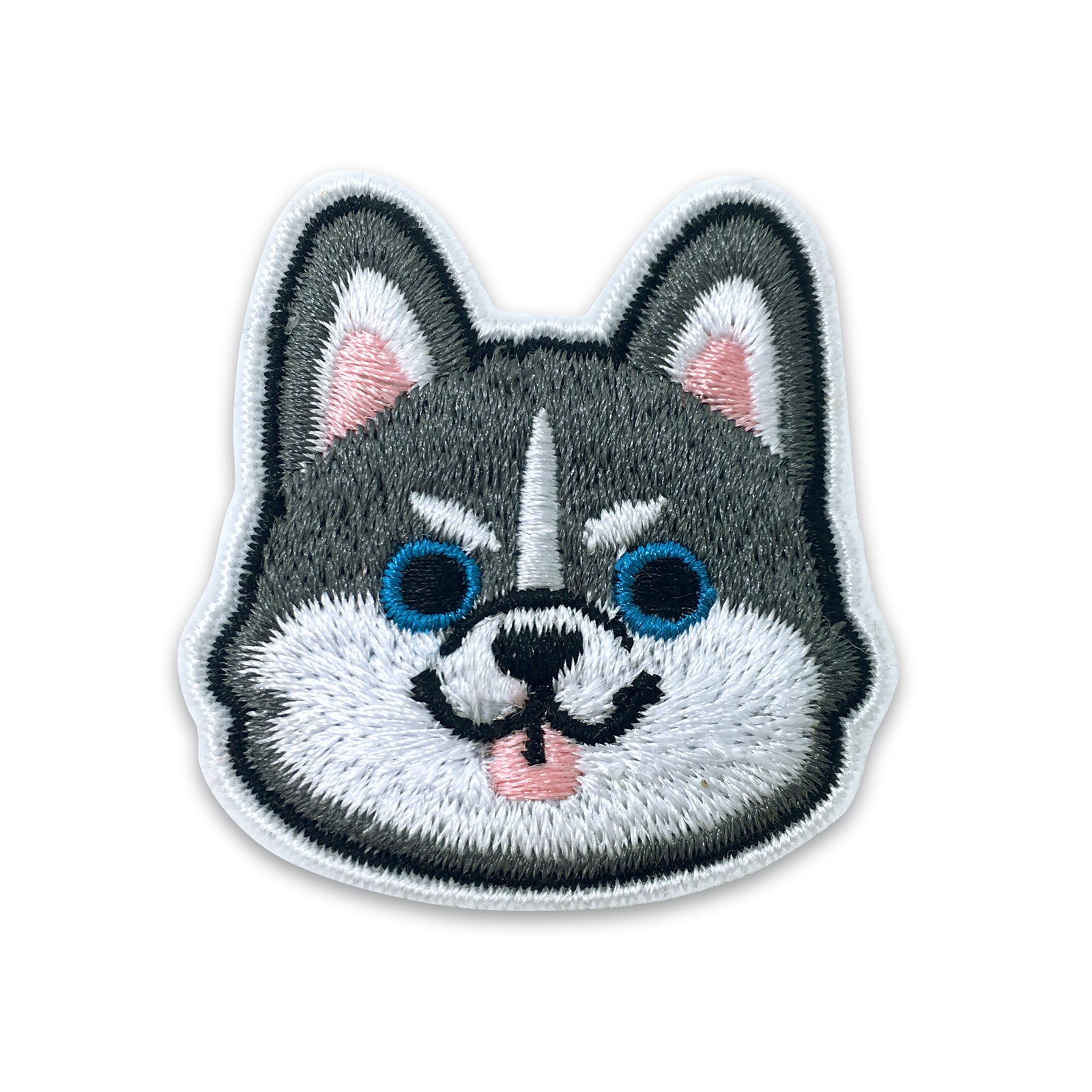Corgi/Dachshund/Husky Patch Embroidery Patches for Clothing,Cute Animal Apparel Decoration Iron-On Patches Appliques Sewing Fabric(H)