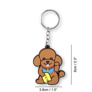 LUCKY POODLE KEYCHAIN
