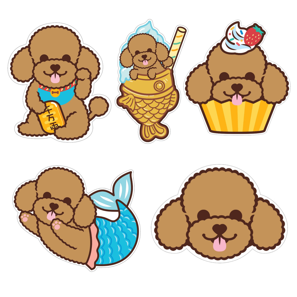 POODLE STICKERS PACK