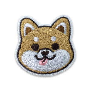 SHIBA INU IRON ON EMBROIDERED PATCH