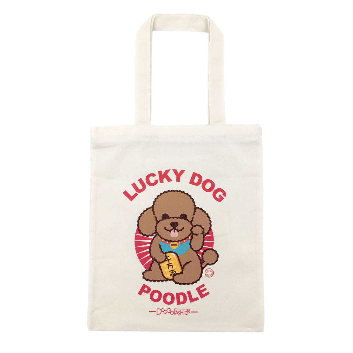 LUCKY POODLE TOTE BAG